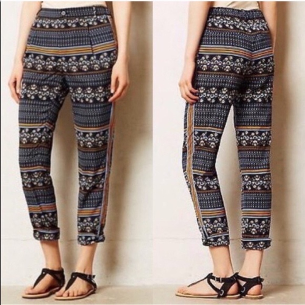 Anthropologie Elevenses Cropped Trousers